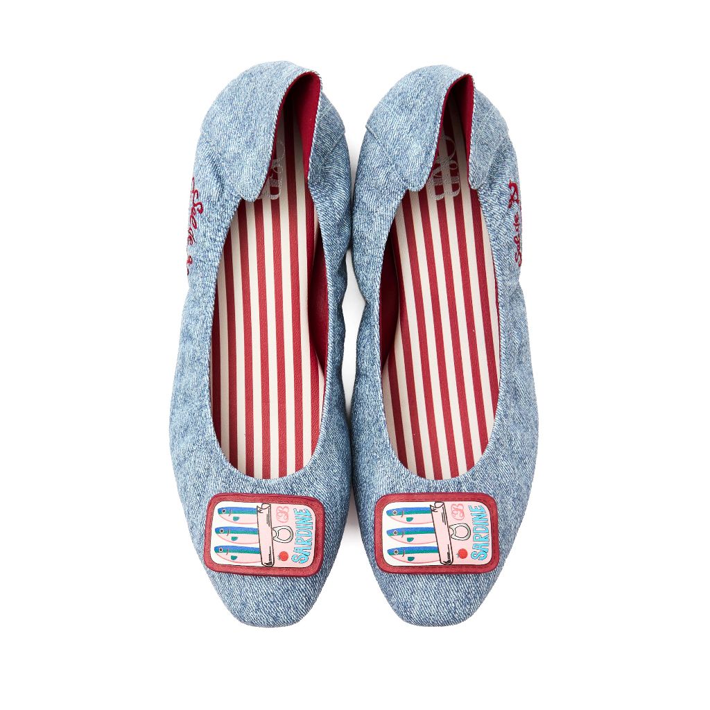 O&B รองเท้าหนังแกะแท้ รุ่น AUDREY CAPARICA IN LISBON BLUE-11286SA09738F_S6BLXX