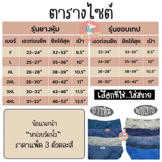 Rosso JPress กางเกงใน (แพ็ค 3 ตัว แถมถุง!!!) กางเกงในชาย รอสโซ่ เจเพลส รุ่นยางหุ้ม/ขอบเทป