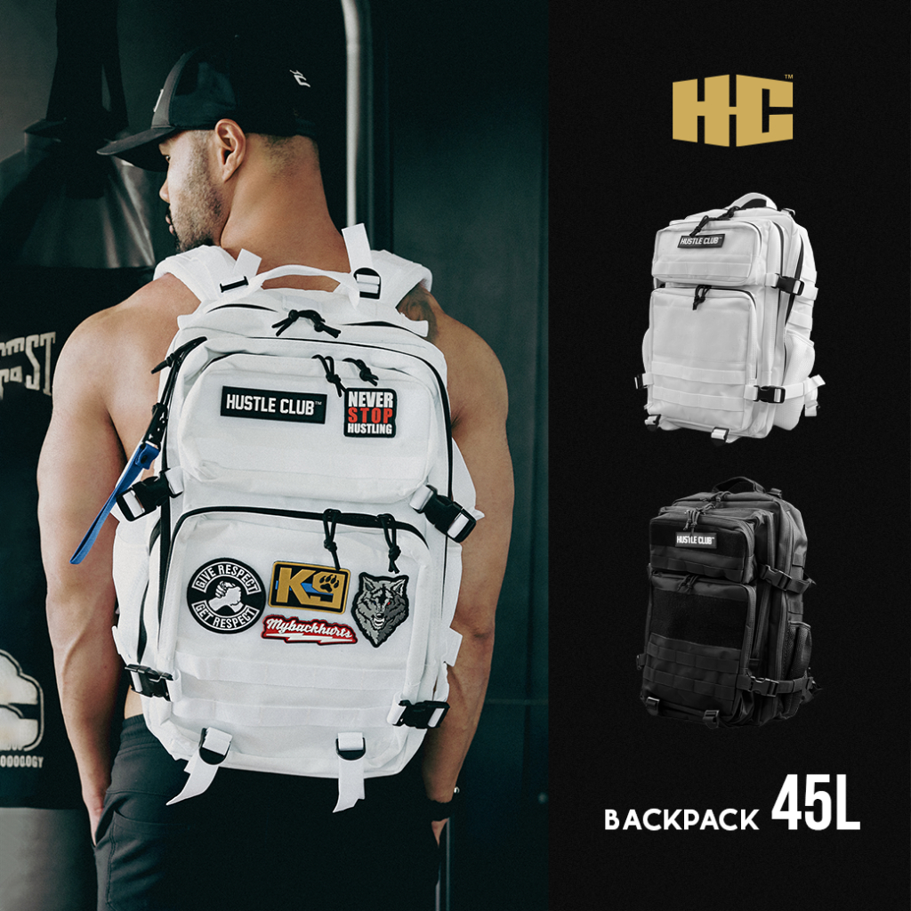 HUSTLECLUB BACKPACK - HTCBP45 WH