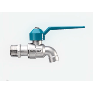 ก๊อกน้ำ ซันวา ก๊อกบอลแฟนซี  SANWA 1/2'' (4หุน) สีเขียว