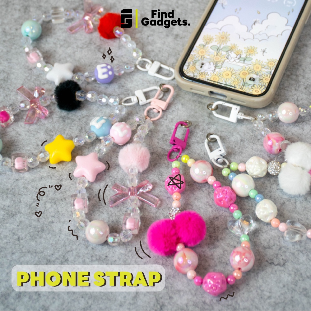 Phone strap สายคล้องโทรศัพท์  ป้องกันการตกหล่น