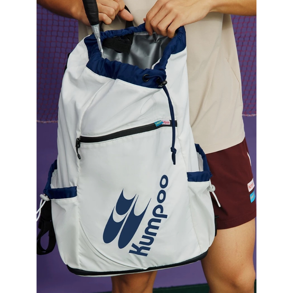 Kumpoo x Crying Center Badminton backpack กระเป๋าสะพายแบบรูด