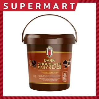 Tulip Dark Chocolate Easy Glaze 1 kg. | ทิวลิป ดาร์ก ช็อกโกแลต อีซี่เกลซ 1 กก. (ถัง) #1199003