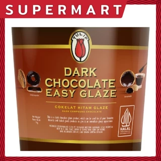Tulip Dark Chocolate Easy Glaze 1 kg. | ทิวลิป ดาร์ก ช็อกโกแลต อีซี่เกลซ 1 กก. (ถัง) #1199003