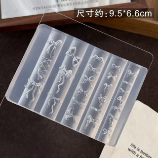 บล็อกซิลิโคน แม่พิมพ์ซิลิโคนทำอะไหล่เล็บ 3D ทำลายนูน