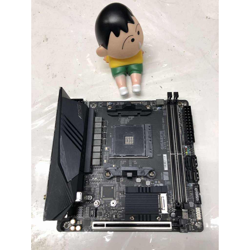 MAINBOARD  AM4 GIGABYTE X570 I AORUS PRO WIFI ตัวท็อป ไม่มีกล่อง ใช้งานปกติ ประกันร้าน *มีตำหนิ