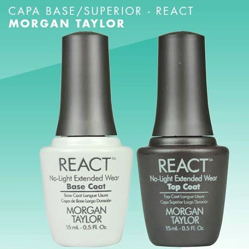 MORGAN TAYLOR React Max Extended Base●Top coat เบส●ท้อปโค้ทใสบำรุงเล็บ ไม่ใช่เจล ไม่ต้องอบ พร้อมส่ง
