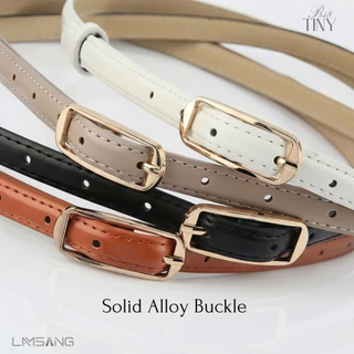(🇹🇭 พร้อมส่ง) LAMSANG B18 Tiny Belt เข็มขัดผู้หญิงเส้นเล็ก หนัง PU ขนาด 1.3 x 101 cm