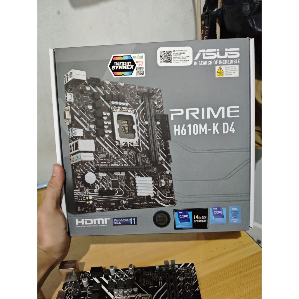 MAINBOARD ASUS PRIME H610M-K DDR4 มือสอง มีประกัน