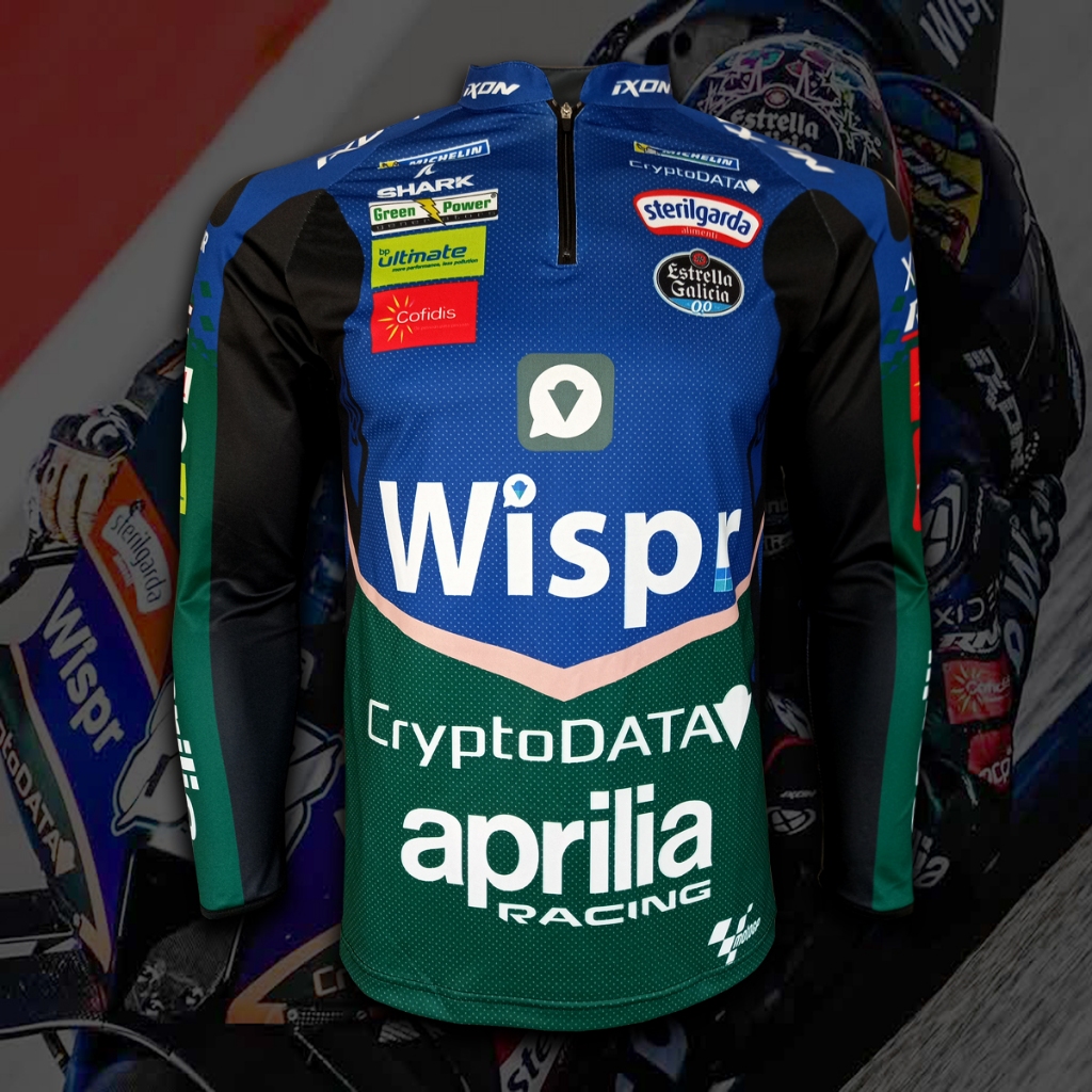 เสื้อแขนยาวคอซิป MotoGP Rnf  เสื้อทีมอาร์เอ็นเอฟ วิสพ์ สเตลลิต #MG0120 รุ่น มิเกล โอลิเวียร์ร่า#88 ไ