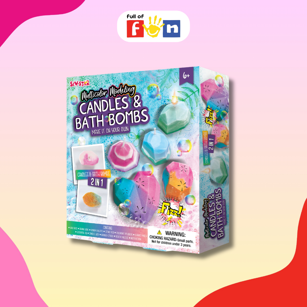Sew-Star ชุดทำเทียนและบาธบอมบ์ DIY ธีมอัญมณี (Diamond & Gems) ของเล่นวิทย์ STEM