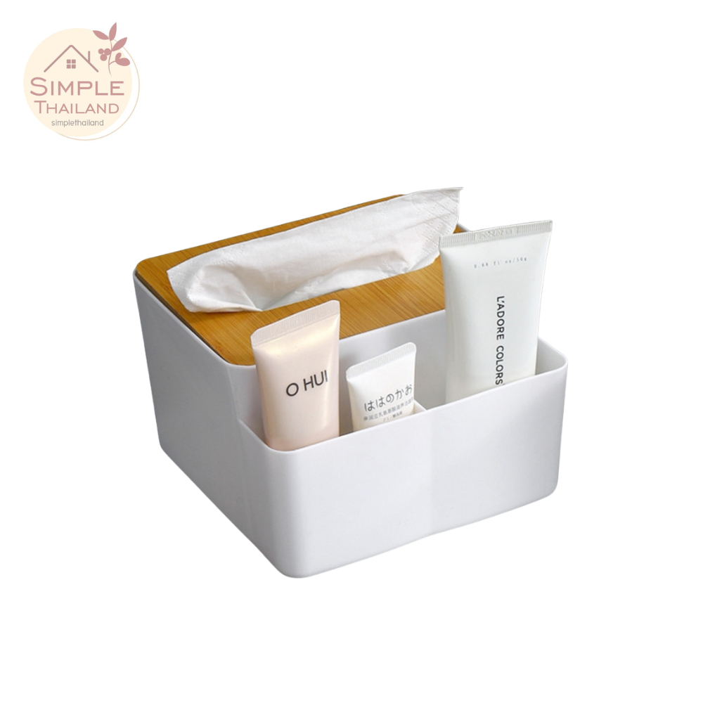 กล่องทิชชู่มินิมอล กล่องใส่กระดาษทิชชู่ Tissue box กล่องทิชชู่ สำหรับห้องนั่งเล่น สำนักงาน ร้านอาหาร มีฝาปิด simplethail