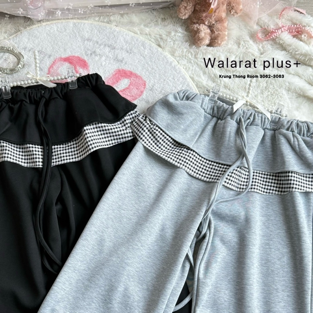 🧸𝐂𝐡𝐮𝐛𝐛𝐲𝐋𝐚𝐧𝐝.(เอว32-46)🪿PunPun Pants🪿รุ่นปันปัน กางเกงไซส์ใหญ่ ดีเทลน่ารัก สำหรับสาวอวบ #Sk059 - รูปที่ 5