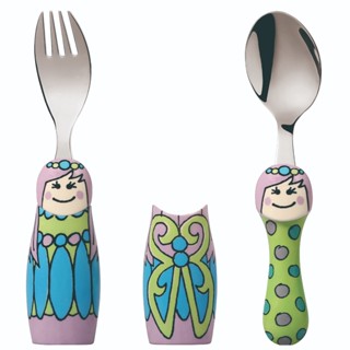 EAT4FUN - *สินค้าเคลียร์สต๊อก* ช้อนส้อมเด็กรุ่น DUOs : Fork …