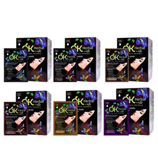 แชมพูปิดผมขาว โอเค เฮอเบิ้ล(1 กล่อง 12 ซอง)มีกล่อง 100 % บาย…