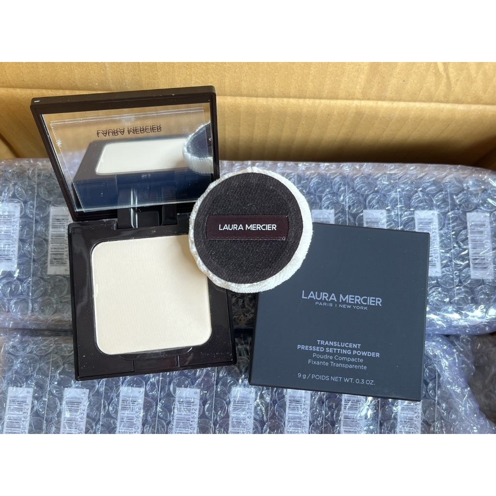 ของแท้!!แป้งอัดแข็งLaura Mercier Translucent Pressed Setting Powder 9g.

