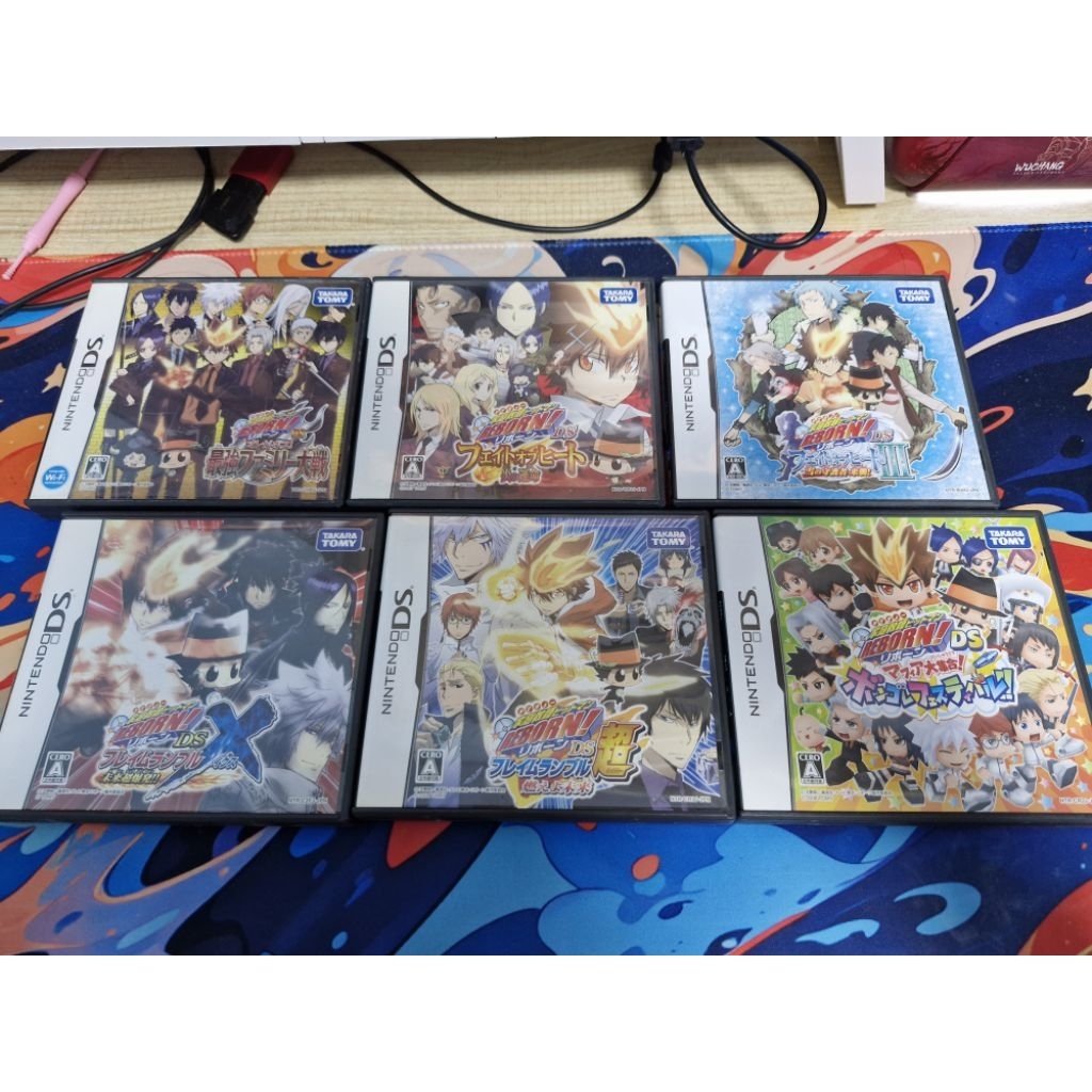แผ่นเกมส์ Reborn ds 6 แผ่นมือสองสภาพดีคู่มือครบ