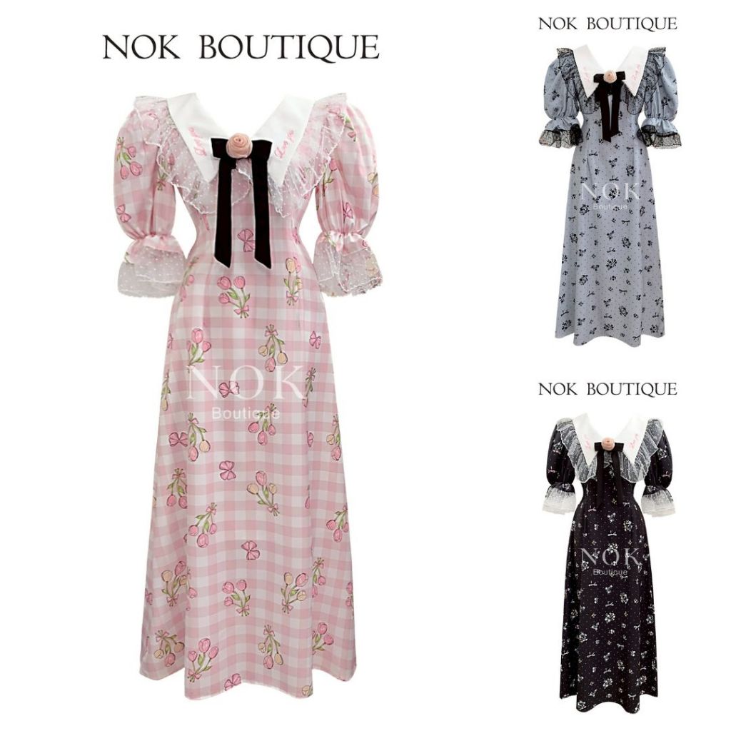 LD138, LD139, LD140 เดรสใส่เที่ยวใส่ออกงานใส่ทำงาน น่ารักสดใส พร้อมส่ง ส่งจากไทย
