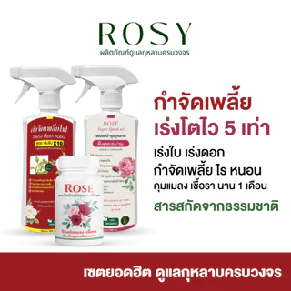 Rosy เซ็ทดูแลกุหลาบ [ยาเม็ด + สเปรย์เพลี้ยแดง + สเปรย์บำรุง] ป้องกันและกำจัดเพลี้ยไฟดื้อยา บำรุงกุหลาบ ปุ๋ยกุหลาบ