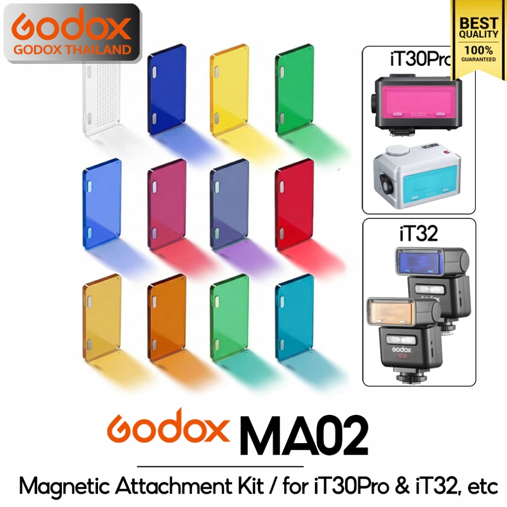 Godox MA02 - Magnetic Attachment Kit Filter for iT32, iT30Pro, etc / Godox Thailand