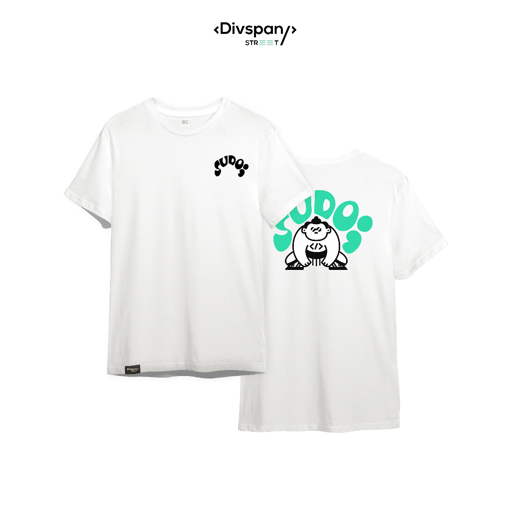 Divspan – เสื้อยืดขาว สตรีทมินิมอล รุ่น Sudo Sumo