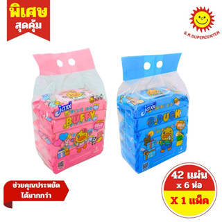 [ 1 แพ็ค]jaxx แจ็กซ์ ทิชชู่เปียก เบบี้ไวพ์ B.Duck (40แผ่น/ห่…