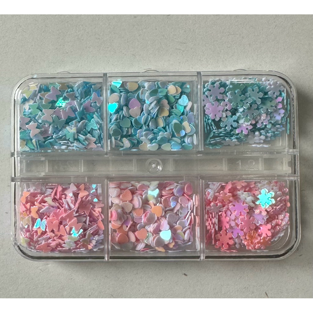 อะไหล่แต่งเล็บ กลิตเตอร์ Glitter พร้อมส่ง