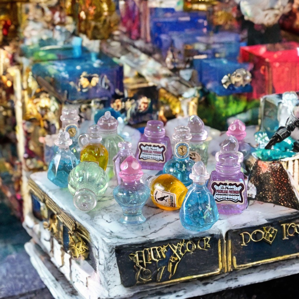 j507 น้ำยาเวทมนต์ของจำลองจิ๋วแพ็คละ 10 ชิ้น