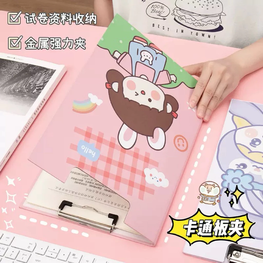 chuanchuan คลิปบอร์ด A4 พิมพ์ลายการ์ตูน thumbnail 4