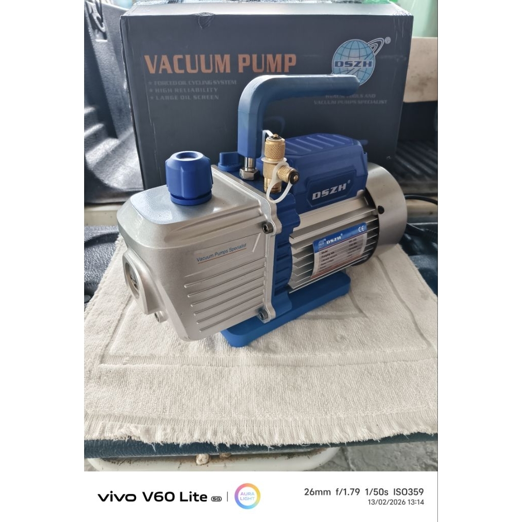 DSZHรุ่น245แวคคั่มแอร์มือสอง2ชั้น142ลิตร/นาที15ไมครอน5cfmใช้งานดีมากแวคลงเร็ว