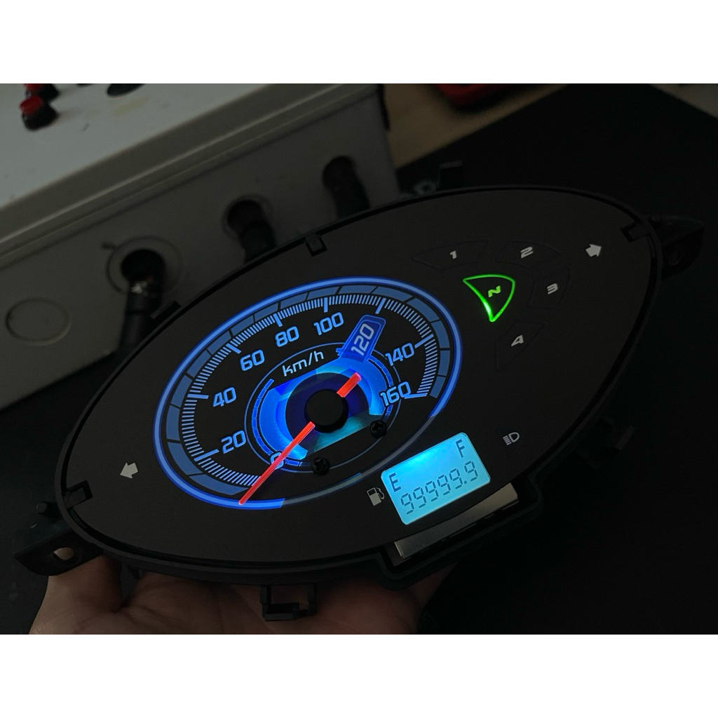 แผ่นเรือนไมล์ เวฟ125s สตาร์ทเท้า แผ่นไมล์wave125s หัวเถิก/หน้าแหลมตัวเก่า wave125