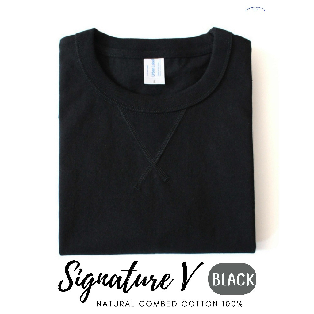 Chill D _ รุ่น Urban Signature Vเสื้อยืดสีพื้น ยืดเปล่า