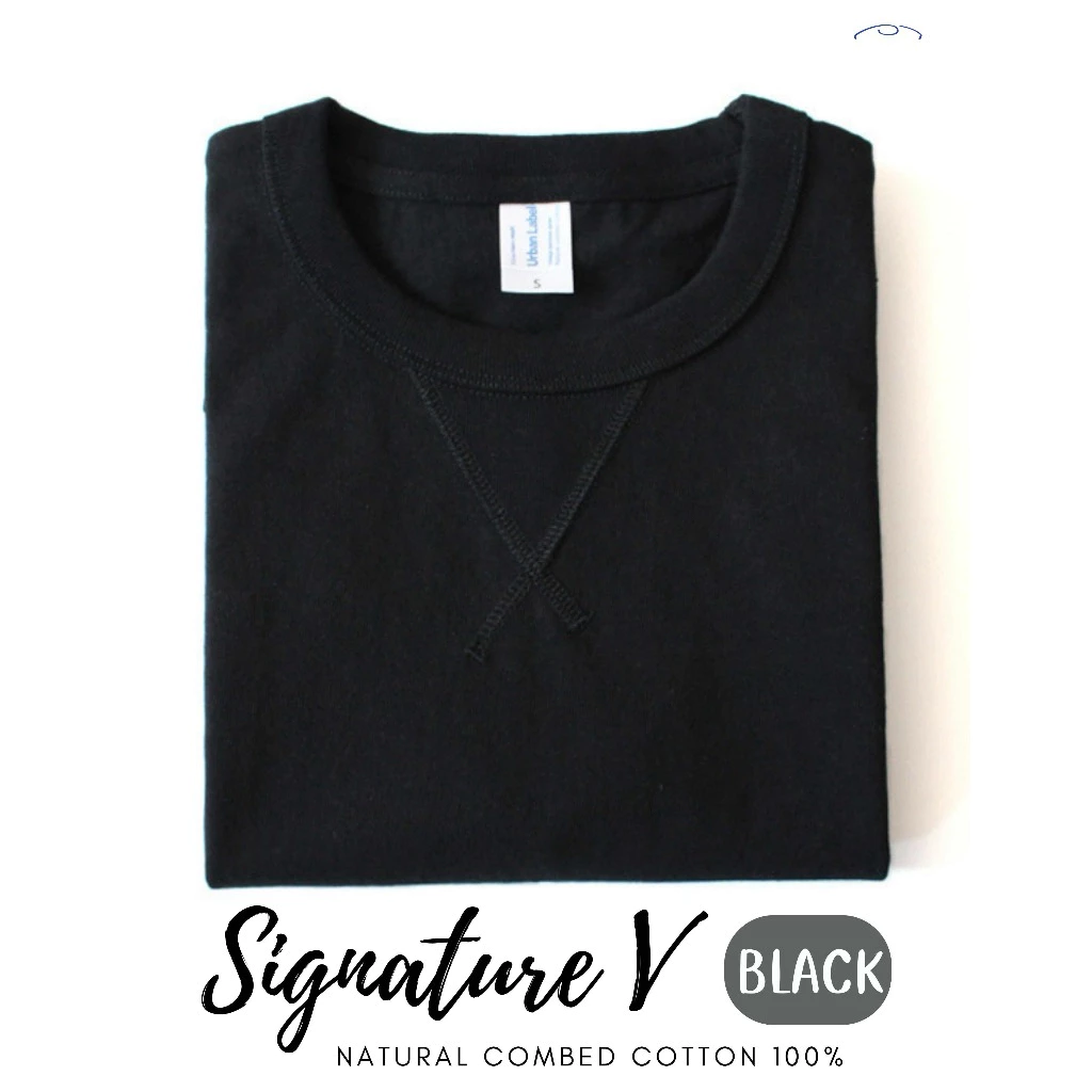 Chill D _ รุ่น Urban Signature Vเสื้อยืดสีพื้น ยืดเปล่า