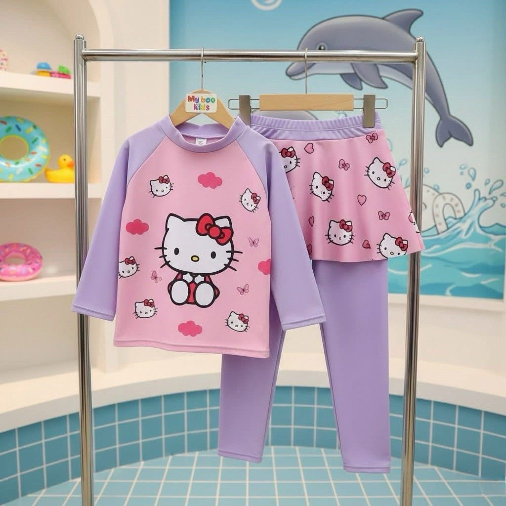 ดูงานจริงรูปสุดท้ายก่อนกดสั่ง พร้อมส่ง ชุดว่ายน้ำลูกสาวลาย sanrio น่ารักกก ทุกลาย ซัมเมอร์นี้ต้องเอฟ