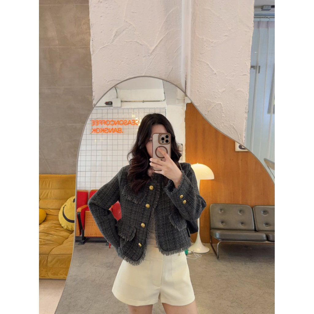 Basicsbysita | M123 Soft-Textured Tweed Blazer