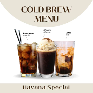 TAVI Cold Brew Concentrate Coffee กาแฟสกัดเย็นเข้มข้น Havana Special คั่วกลางเข้ม ส่งฟรี กทมส่งด่วน