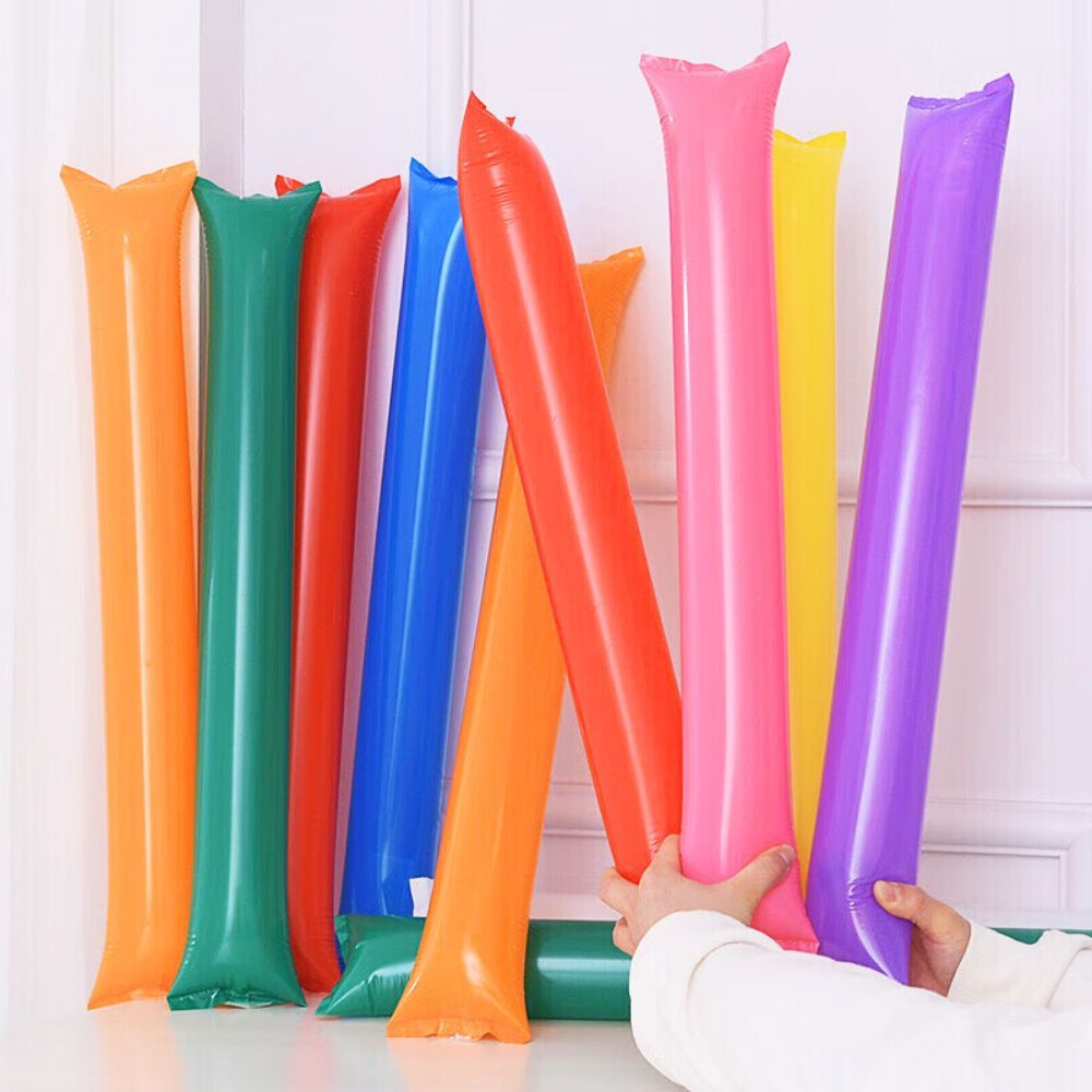 กระบองลม กระบองเชียร์กีฬา แบบเป่าลม แบบเซ็ท 2 ชิ้น ขนาด 60x10 cm น้ำหนักเบา สีสันสดใส เลือกสีได้ ส่งจากไทย!!!