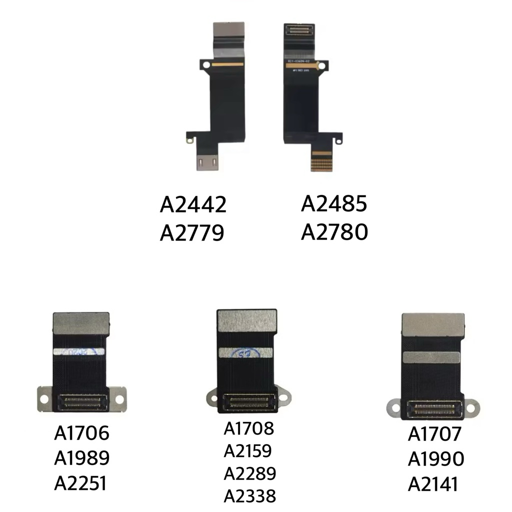 สายแพรจอสำหรับแมคบุ๊ค connecter For A1706 A1707 A1708 A2442 A2338 A2485 Replace LCD LED LVDs Screen Display Flex Cable