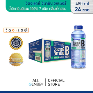 VITADAY วิตอะเดย์ วิตามิน วอเตอร์ - น้ำวิตามินบีรวม 100% 7 ชนิด กลิ่นเก๊กฮวย 480 ml x 24 ขวด