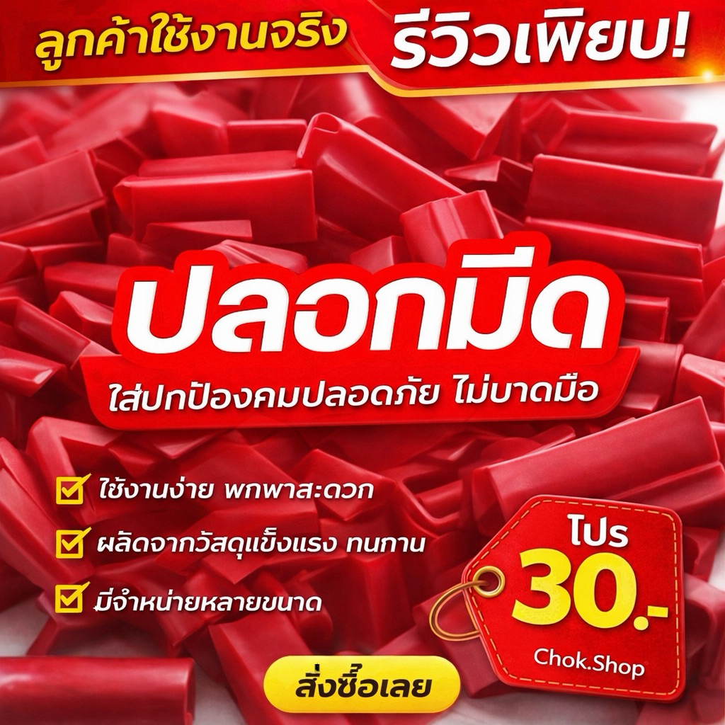 ปลอกใส่มีดกรีดยาง ปลอกมีด มี ให้เลือก 4ชิ้น , 10ชิ้น และ 20 ชิ้น – โปรปัง