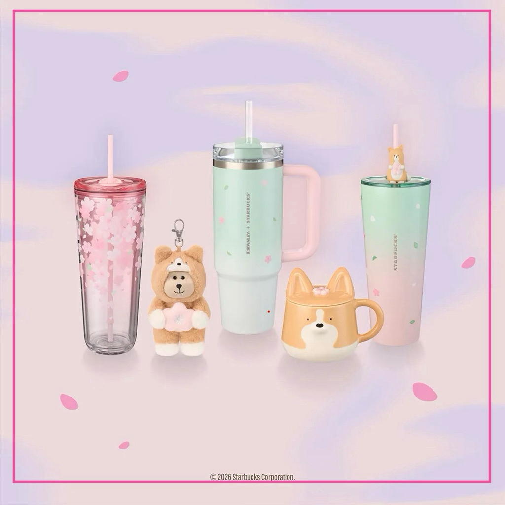 💯% 🌸Starbucks SakuraCups Phase1 Cups 2026 แก้ว Cups starbucks จำหน่ายของแท้จาก Shop 100%