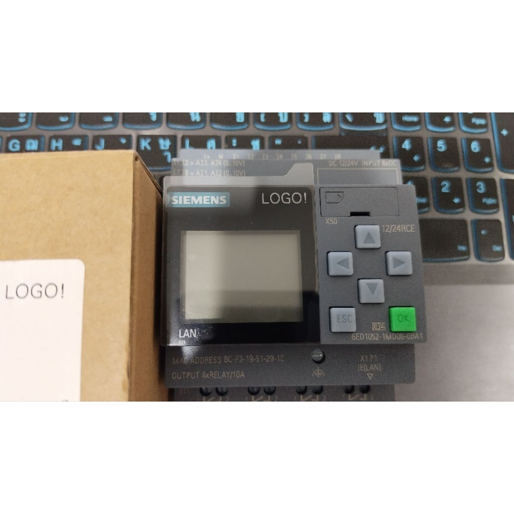 (ใหม่ ประกันหมด) siemens PLC LOGO 8 12/24RCE