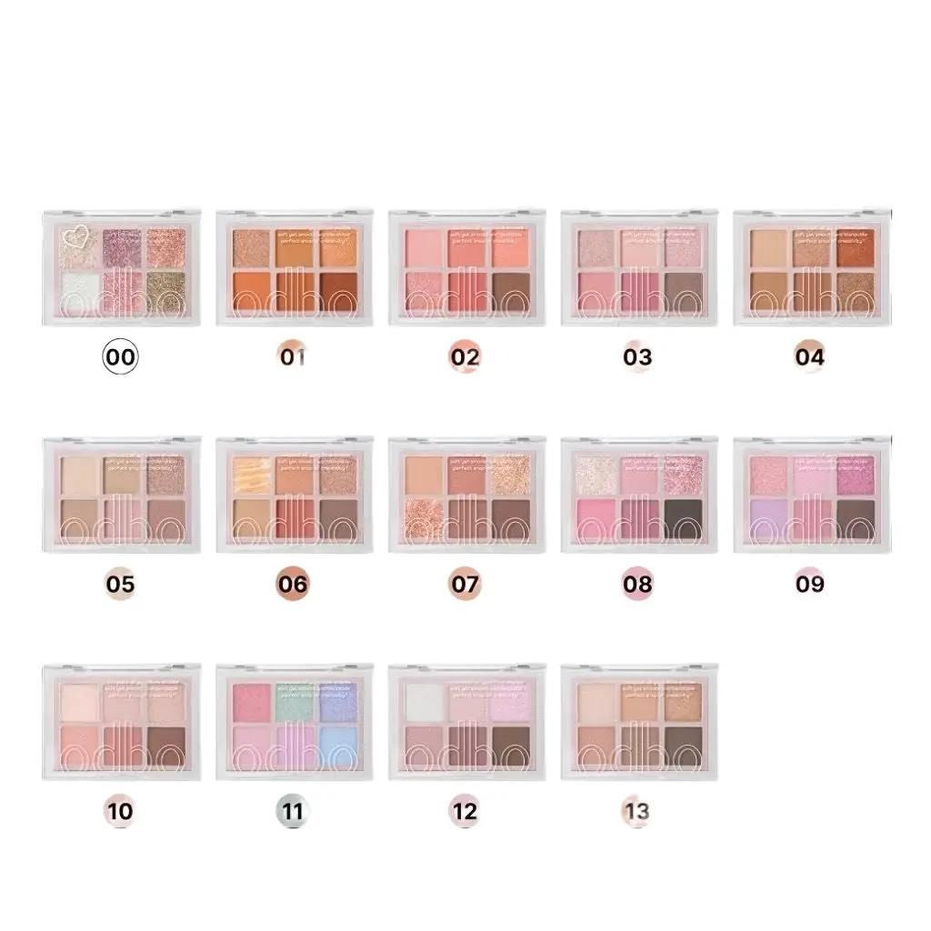 ODBO Signature Eyeshadow Palette 4.8g โอดีบีโอ อายแชโดว์ 6 เฉดสี OD276