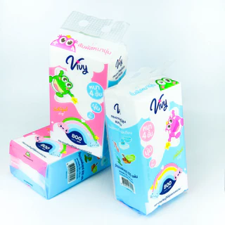 กระดาษทิชชูแขวนวีวี่ Vivy Colorful Day ยกลัง 10 แพ็ค 800 แผ่น DM