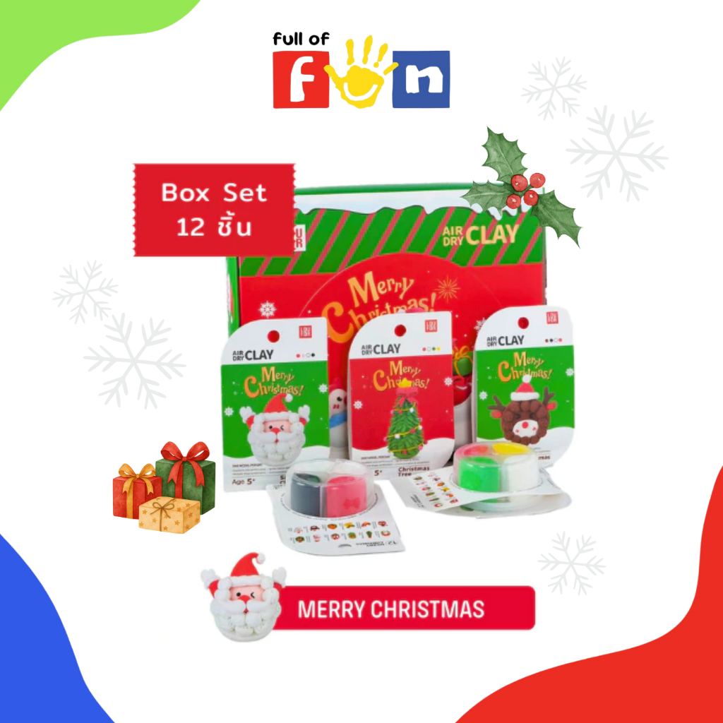 LOUFOR Air-Dry Clay : Merry Christmas Box Set