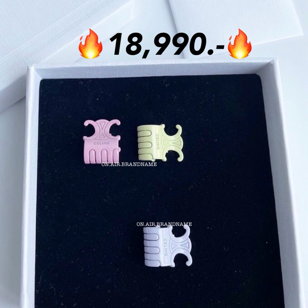 New celine mini hair clip ได้ 3 ชิ้น น่ารักมาก กิ๊บติดผม ที่หนีบผม