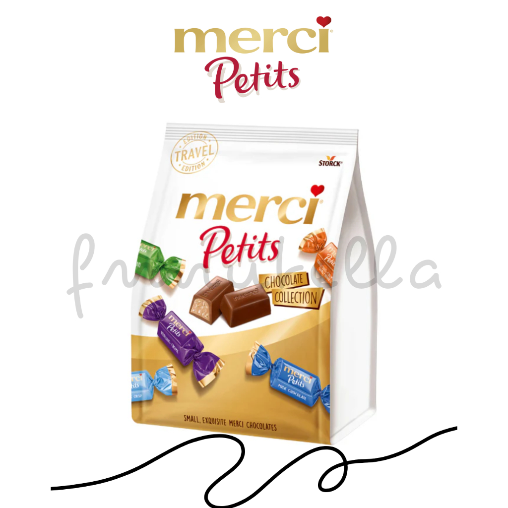 Merci Petits Collection ช็อกโกแลตพรีเมียม รวมรส น้ำหนัก 250 กรัม สินค้าจากเยอรมัน E.08/10/26