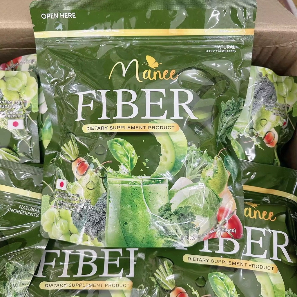 ไฟเบอร์มณี เอส FIBER VEGETABLE มณีไฟเบอร์ผักเอส 30 ซอง