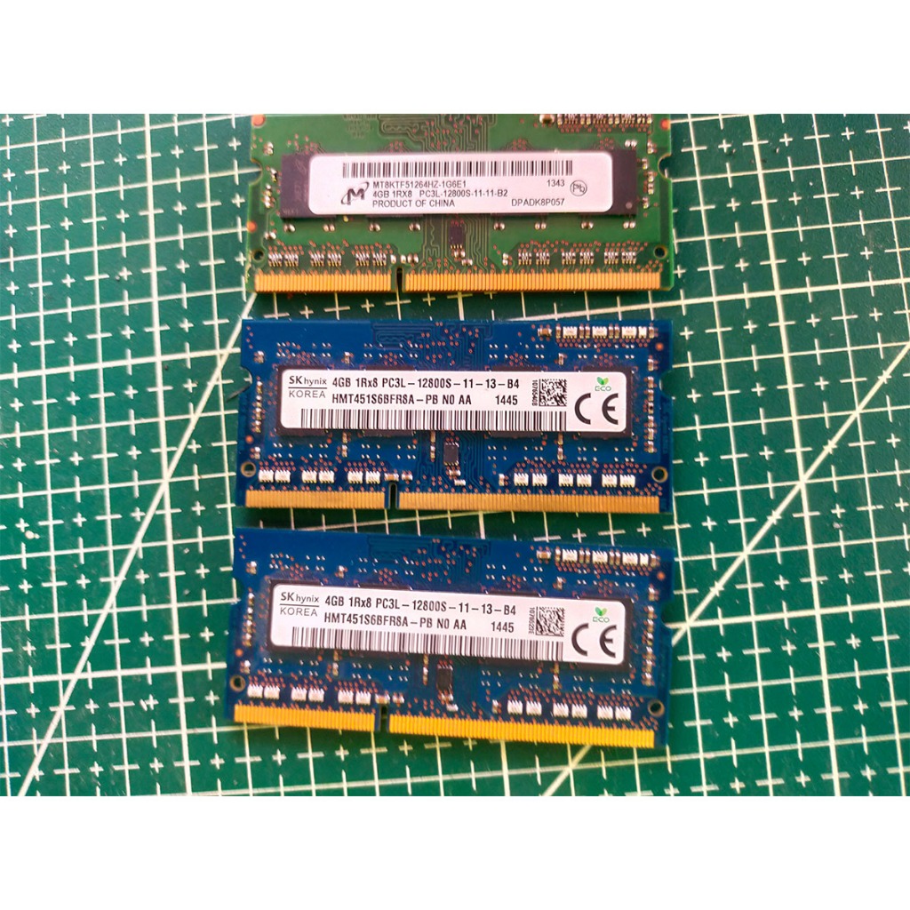 แรมโน๊ตบุ๊ค DDR3L 4G Bus 1600 แบบประหยัดไฟ 1.35V  (มือสอง)