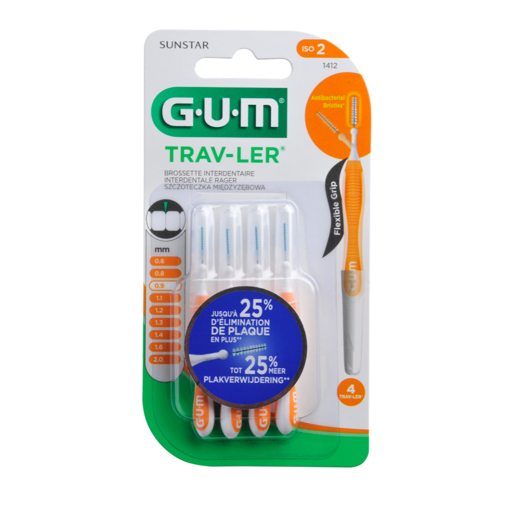 แปรงซอกฟันทรงกระบอก Sunstar GUM TRAV-LER
